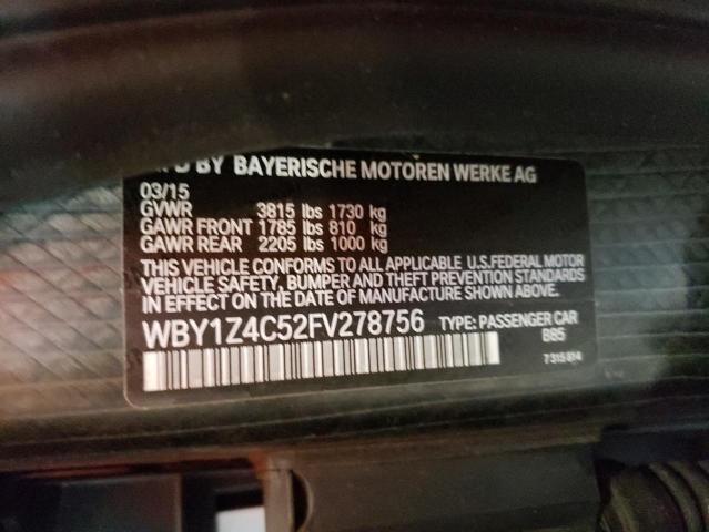 WBY1Z4C52FV278756 - 2015 BMW I3 REX TWO TONE photo 12