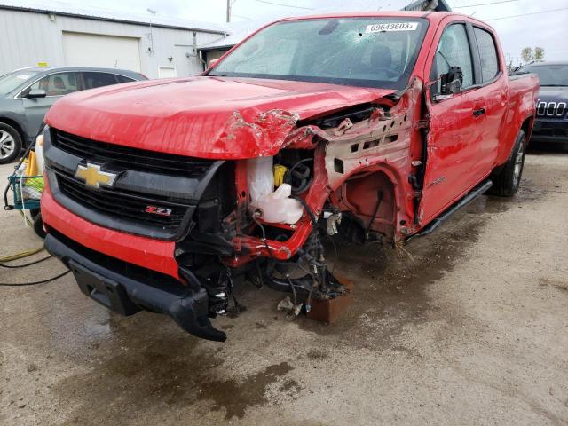 1GCGTDEN7K1100126 - 2019 CHEVROLET COLORADO Z71 RED photo 1