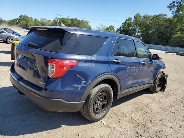1FM5K8AB6MGA19613 - 2021 FORD EXPLORER POLICE INTERCEPTOR 蓝色 照片 3