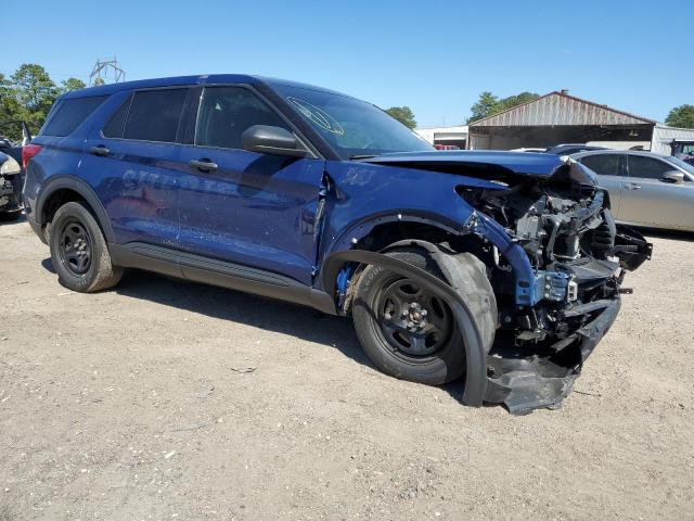 1FM5K8AB6MGA19613 - 2021 FORD EXPLORER POLICE INTERCEPTOR 蓝色 照片 4