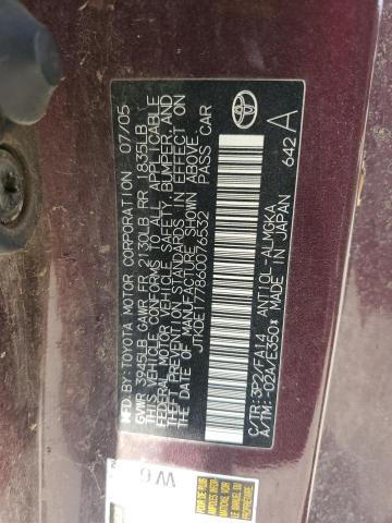 JTKDE177860076532 - 2006 TOYOTA SCION TC BURGUNDY photo 12