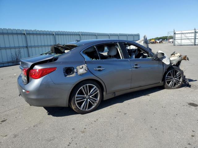 JN1BV7AR1FM398372 - 2015 INFINITI Q50 BASE GRAY photo 3