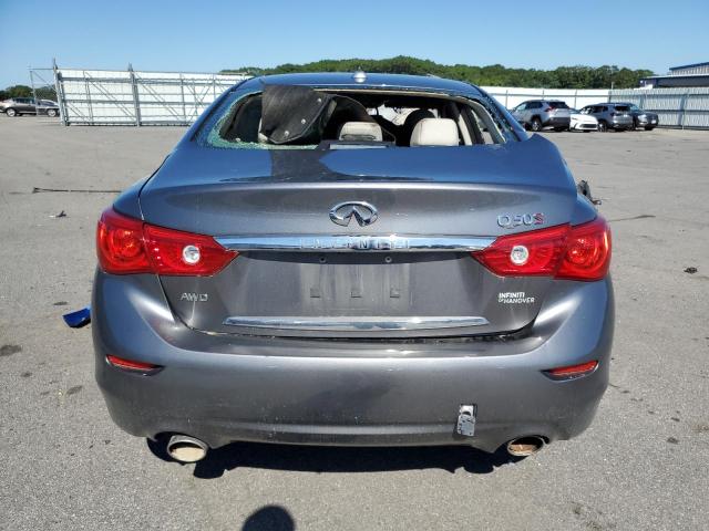 JN1BV7AR1FM398372 - 2015 INFINITI Q50 BASE GRAY photo 6