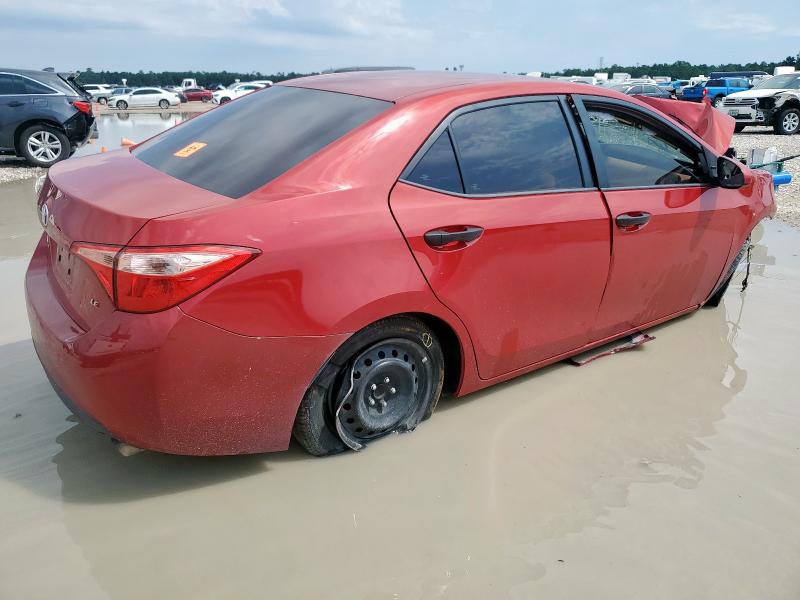 5YFBURHE1JP741394 - 2018 TOYOTA COROLLA L RED photo 3