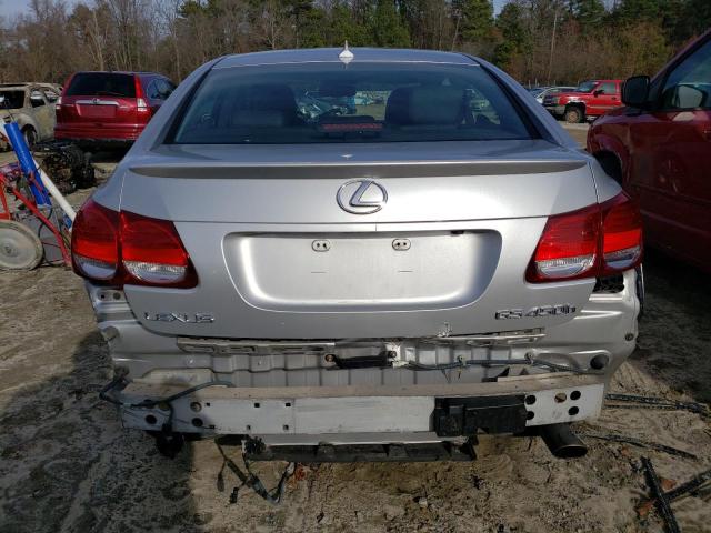 JTHBC96S675007219 - 2007 LEXUS GS 450H SILVER photo 6