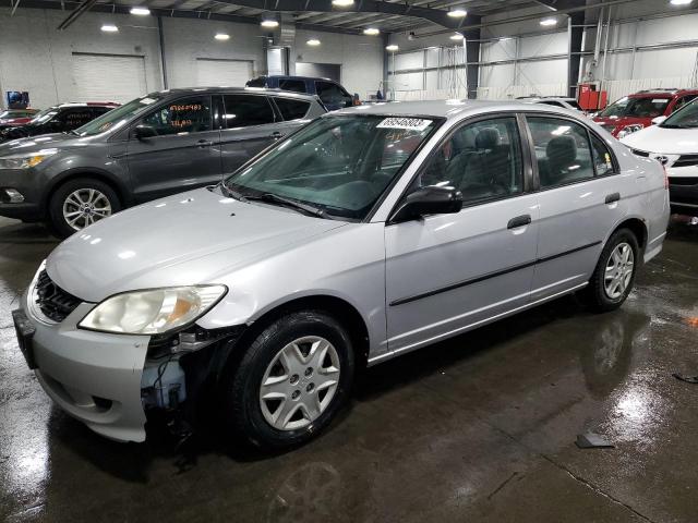 1HGES16375L007185 - 2005 HONDA CIVIC DX VP Silber Foto 1