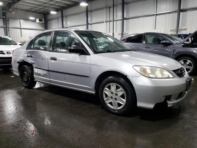 1HGES16375L007185 - 2005 HONDA CIVIC DX VP Silber Foto 4