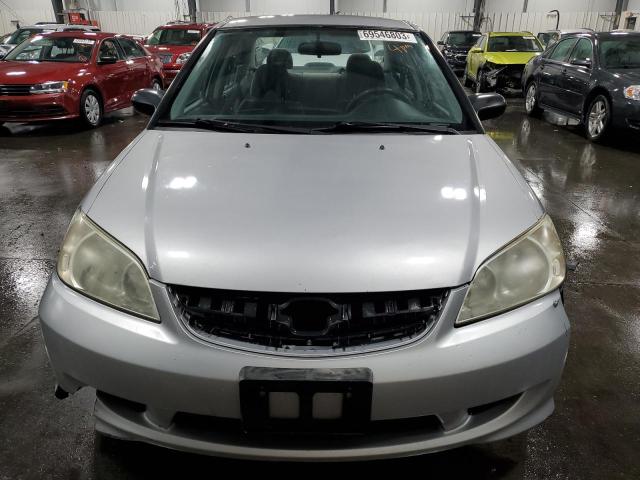 1HGES16375L007185 - 2005 HONDA CIVIC DX VP Silber Foto 5