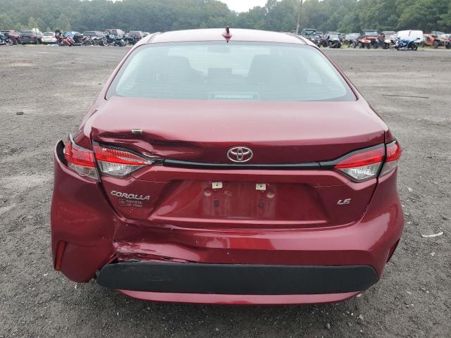 5YFEPMAE2NP380023 - 2022 TOYOTA COROLLA LE RED photo 6