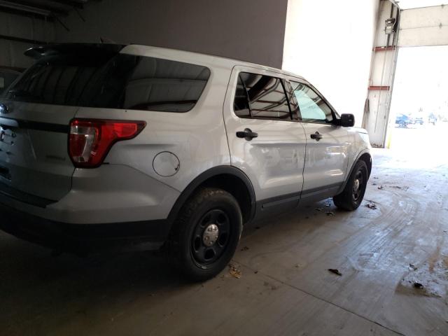 1FM5K8AT4JGC18681 - 2018 FORD EXPLORER POLICE INTERCEPTOR SILVER photo 3