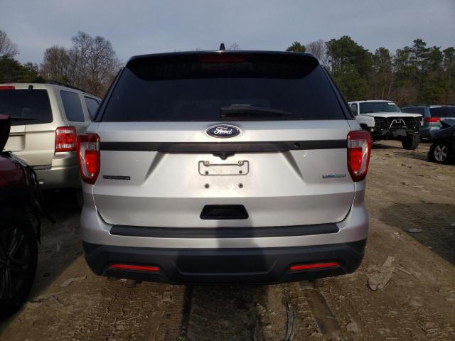1FM5K8AT4JGC18681 - 2018 FORD EXPLORER POLICE INTERCEPTOR SILVER photo 6