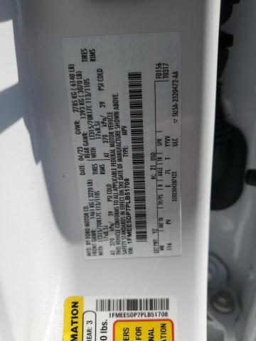 1FMEE5DP7PLB51708 - 2023 FORD BRONCO BASE WHITE photo 13