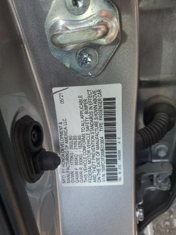 19XFC1F3XME013604 - 2021 HONDA CIVIC EX SILVER photo 12