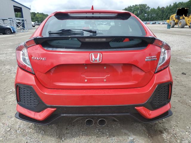 SHHFK7H96JU411064 - 2018 HONDA CIVIC SPORT TOURING RED photo 6