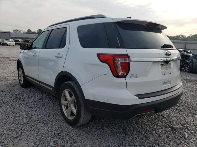 1FM5K7D88JGC22430 - 2018 FORD EXPLORER XLT WHITE photo 2