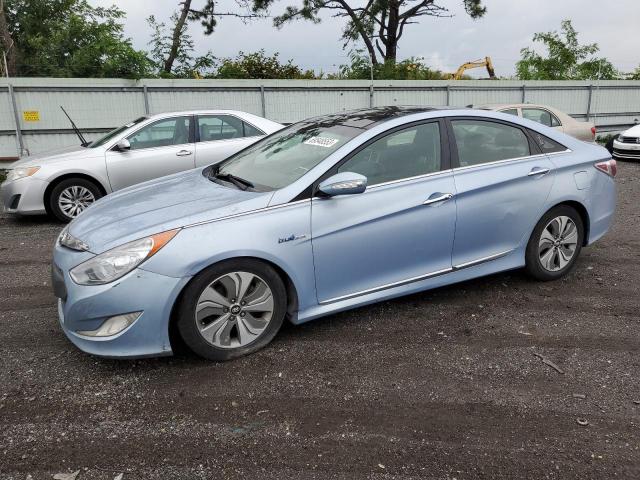 KMHEC4A42FA131435 - 2015 HYUNDAI SONATA HYBRID BLUE photo 1