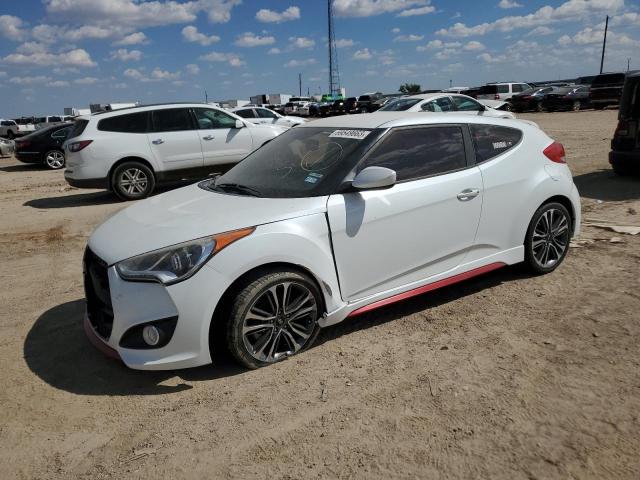 KMHTC6AE6GU298490 - 2016 HYUNDAI VELOSTER TURBO WHITE photo 1