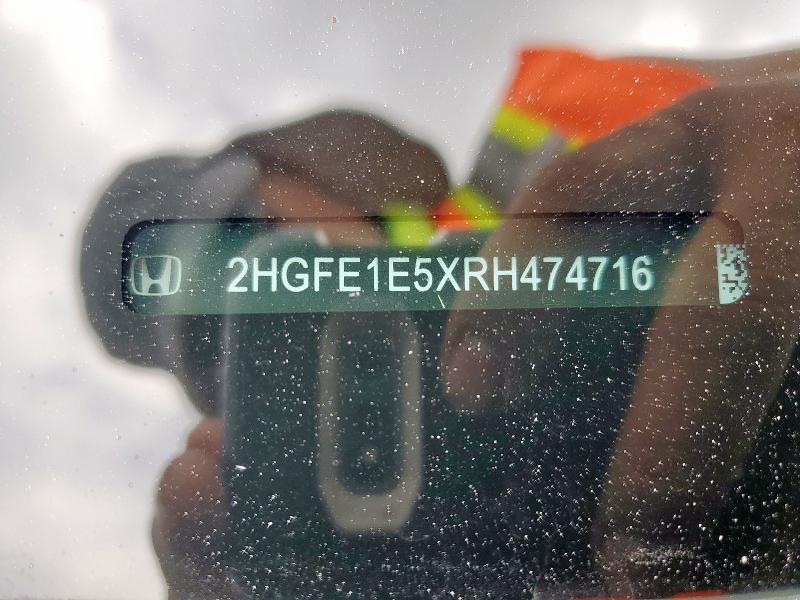 2HGFE1E5XRH474716 - 2024 HONDA CIVIC SI BLACK photo 12