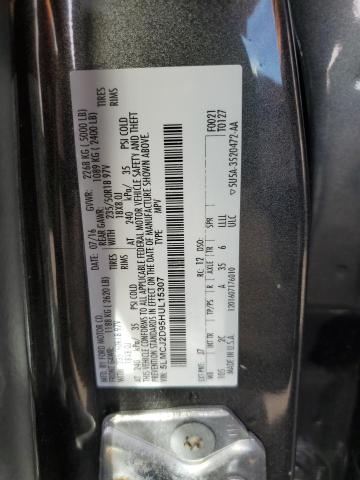 5LMCJ2D95HUL15307 - 2017 LINCOLN MKC SELECT 灰色 照片 12