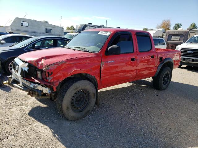 5TEHN72N04Z346450 - 2004 TOYOTA TACOMA DOUBLE CAB RED photo 1