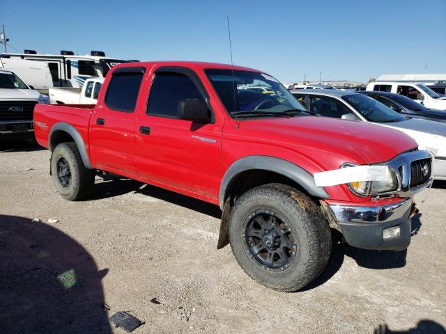 5TEHN72N04Z346450 - 2004 TOYOTA TACOMA DOUBLE CAB RED photo 4