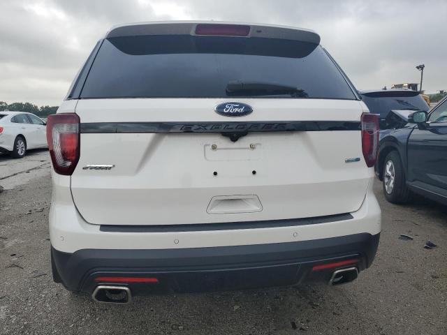 1FM5K8GT6HGC67897 - 2017 FORD EXPLORER SPORT Weiß Foto 6