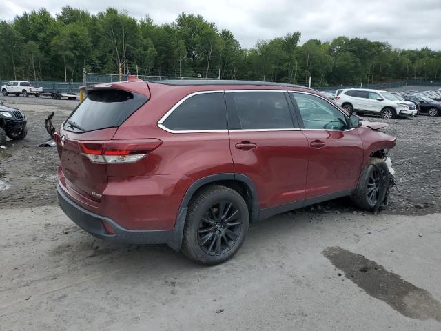 5TDJZRFHXKS603582 - 2019 TOYOTA HIGHLANDER SE RED photo 3