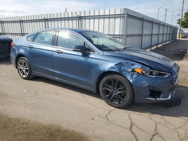 3FA6P0CD0KR153703 - 2019 FORD FUSION SEL ლურჯი ფოტო 4