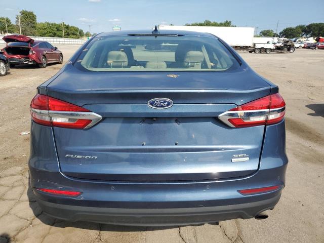 3FA6P0CD0KR153703 - 2019 FORD FUSION SEL ლურჯი ფოტო 6
