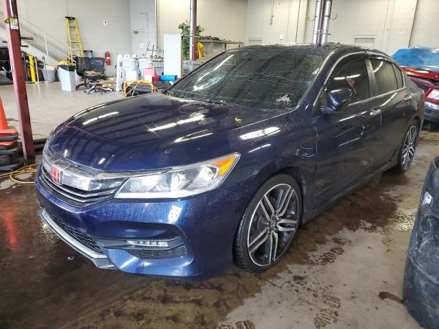 1HGCR2F11HA047298 - 2017 HONDA ACCORD SPORT SPECIAL EDITION BLUE photo 1