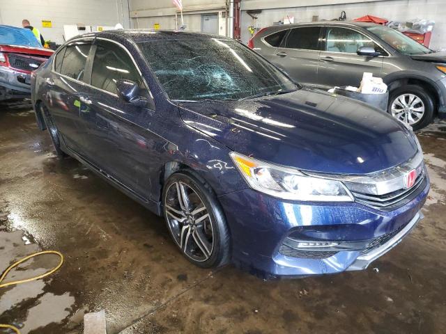 1HGCR2F11HA047298 - 2017 HONDA ACCORD SPORT SPECIAL EDITION BLUE photo 4