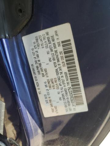JM1NB353840400754 - 2004 MAZDA MX-5 MIATA BASE BLUE photo 12