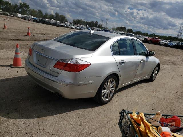 KMHGC46F79U054549 - 2009 HYUNDAI GENESIS 4.6L SILVER photo 3