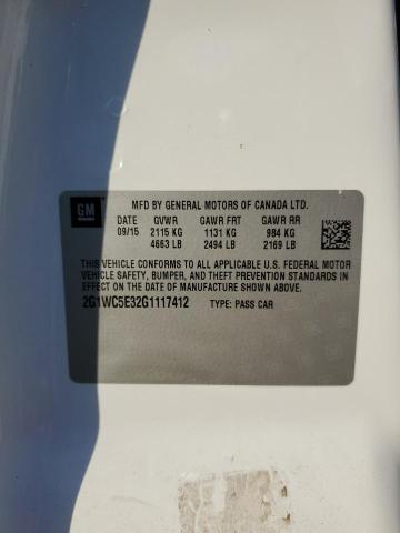 2G1WC5E32G1117412 - 2016 CHEVROLET IMPALA LIM LTZ WHITE photo 12