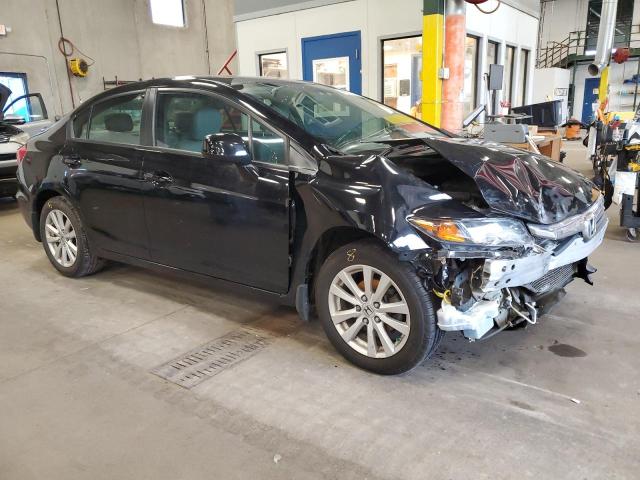 19XFB2F92CE046723 - 2012 HONDA CIVIC EXL Schwarz Foto 4