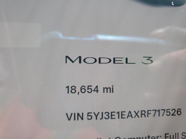 5YJ3E1EAXRF717526 - 2024 TESLA MODEL 3 GRAY photo 9