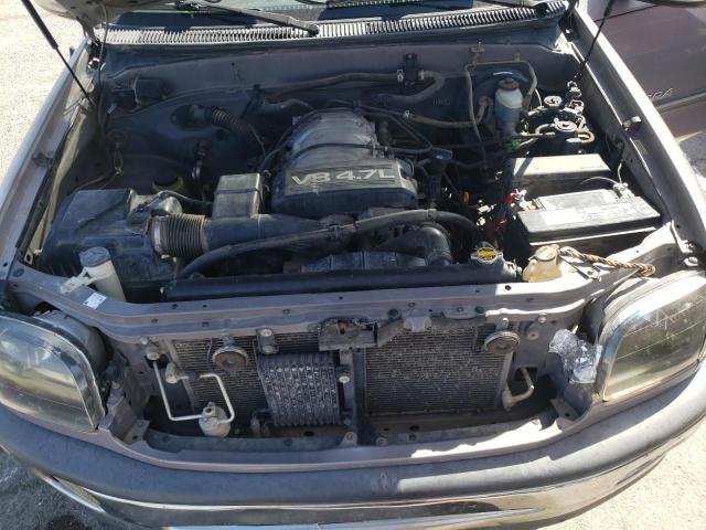 5TBRT3411YS119535 - 2000 TOYOTA TUNDRA ACCESS CAB ნაცრისფერი ფოტო 11