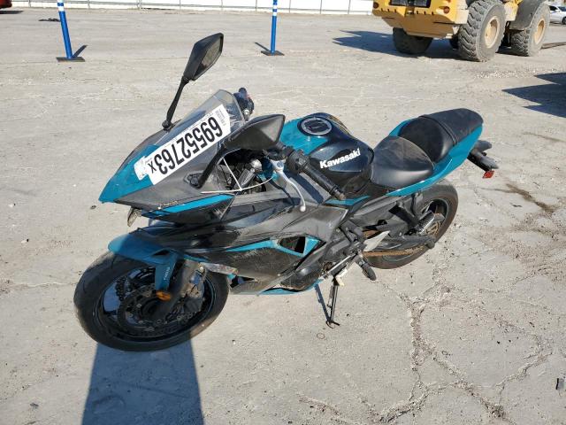 ML5EXEM18MDA25371 - 2021 KAWASAKI EX650 M TURQUOISE photo 2