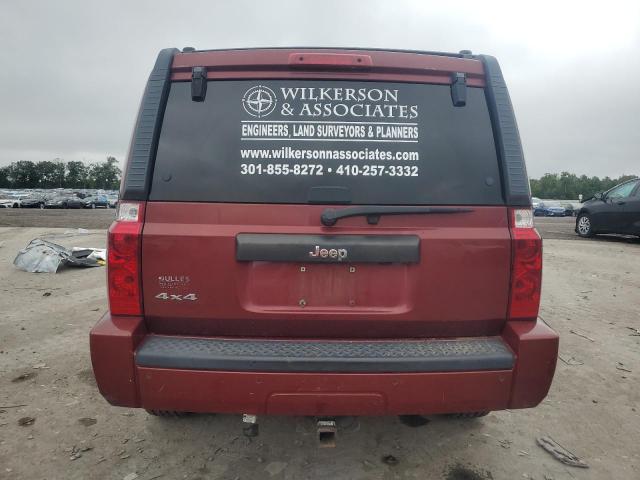 1J8HG48K07C518333 - 2007 JEEP COMMANDER RED photo 6