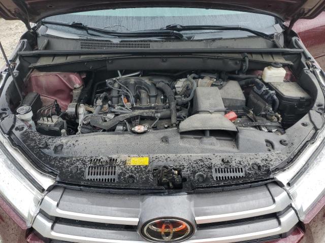 5TDJZRFH4JS494308 - 2018 TOYOTA HIGHLANDER SE Бордовий фото 12