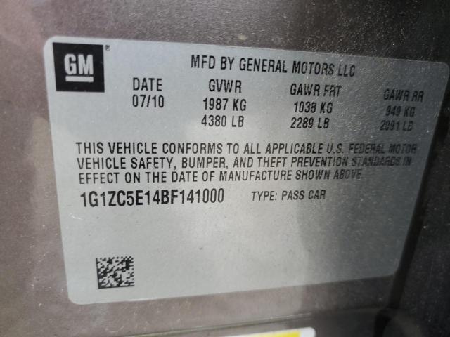 1G1ZC5E14BF141000 - 2011 CHEVROLET MALIBU 1LT TAN photo 12