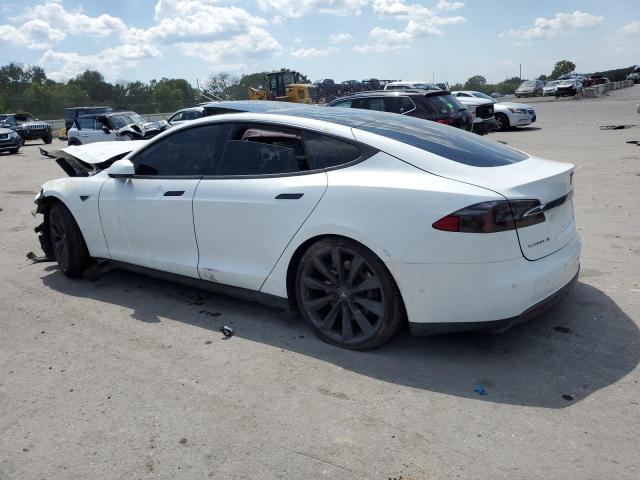 5YJSA1H11EFP61721 - 2014 TESLA MODEL S 白色 照片 2