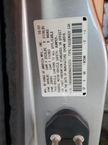 19UUA66258A016373 - 2008 ACURA TL SILVER photo 12