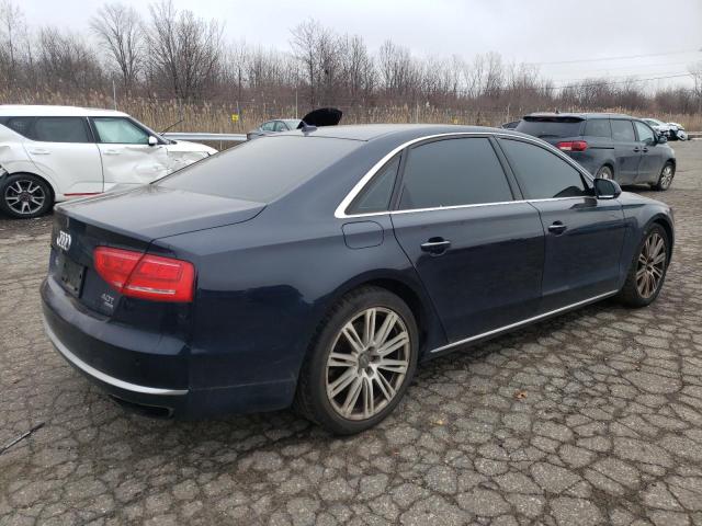 WAUR2AFD7DN016607 - 2013 AUDI A8 L QUATTRO BLUE photo 3