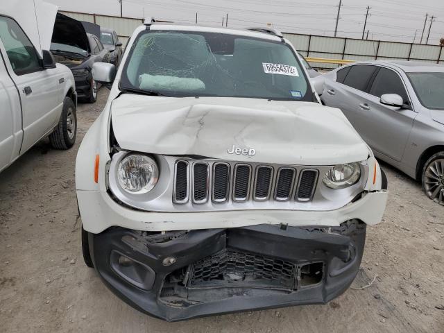 ZACCJADT9FPB33167 - 2015 JEEP RENEGADE LIMITED WHITE photo 5