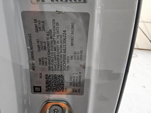 1GCHSBEA8J1306224 - 2018 CHEVROLET COLORADO 白色 照片 12