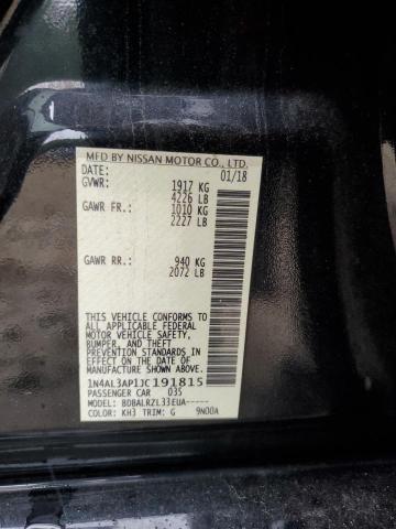 1N4AL3AP1JC191815 - 2018 NISSAN ALTIMA 2.5 შავი ფოტო 13