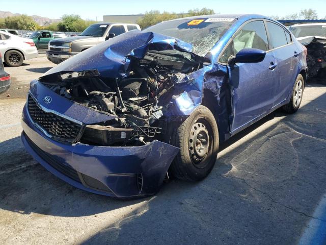 3KPFK4A78HE067505 - 2017 KIA FORTE LX BLUE photo 1