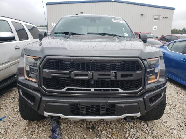 1FTFW1RG6JFD94276 - 2018 FORD F150 RAPTOR GRAY photo 5