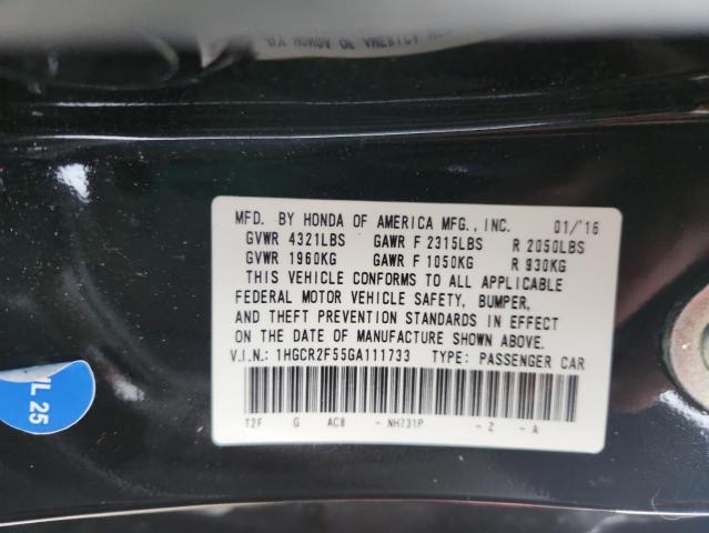 1HGCR2F55GA111733 - 2016 HONDA ACCORD SPORT 黑色 照片 13